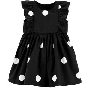 Carter’s Polka Dot Ruffle Holiday Dress Baby Girl